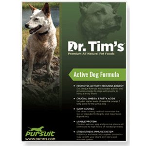 Dr. Tims Pursuit Active Dog Food dr. tims, dr. tims, pursuit, Dry, dog food, dog